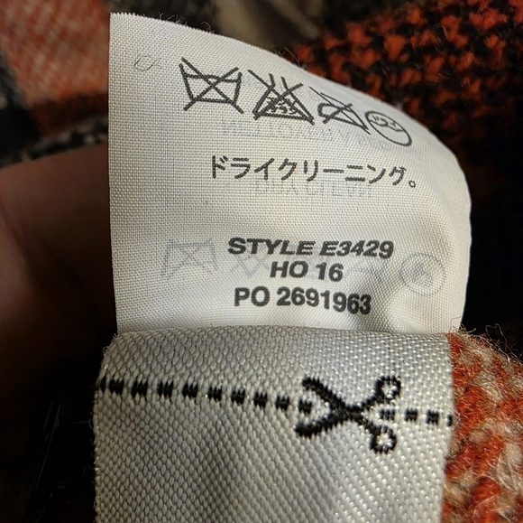 J. Crew Wool Shacket Shirt Plaid Red Black Cream Large Mens - Picture 7 of 9